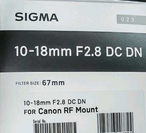 Sigma 18mm 8 dc - sigma, f/2,8